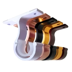 Curtain Rods Bracket Hanger Hook Rod Clamp Fixing Clip Wall Hooks Organizer Rails Rack Home Storage