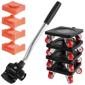 Heavy Duty Furniture Lifter Roller Handling Tool Kit 440/880LB Labor-Saving Appliance Lift Slider for Large Furniture Handling