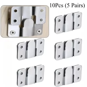 10pcs Flush Mount Bracket Interlock Buckle Furniture Connector Wall Picture Frame Hanger Display Photo Frames Hooks