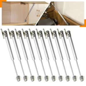 10PCS Pressure 100N(10KG) Furniture Cabinet Door Stay Soft Close Hinge Hydraulic Gas Lift Strut Rod